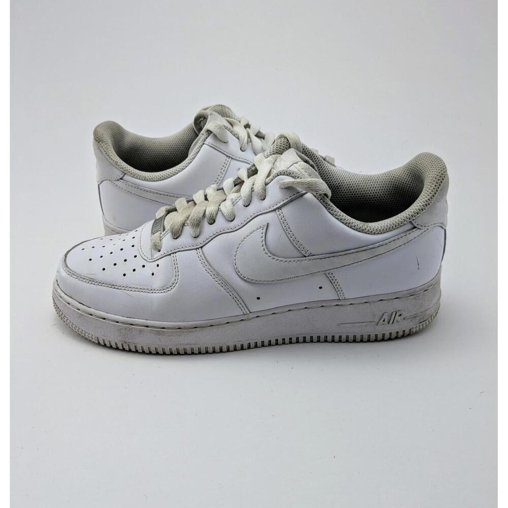 Mens Nike Air Force 1 07 White Casual Leather Sneakers Shoes CW2288-111 Size 8.5